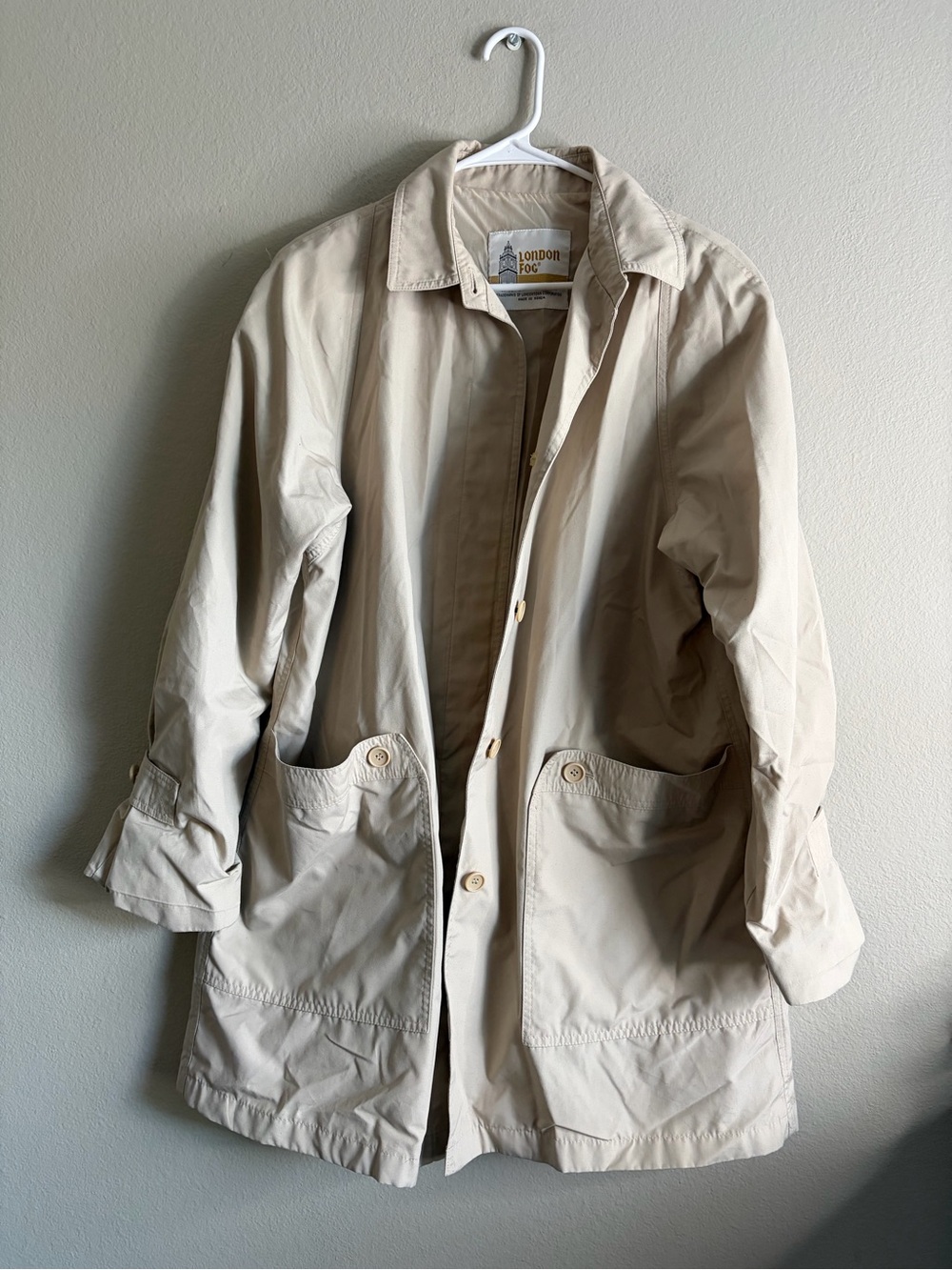 Vintage London Fog lightweight trench coat size 12 reg